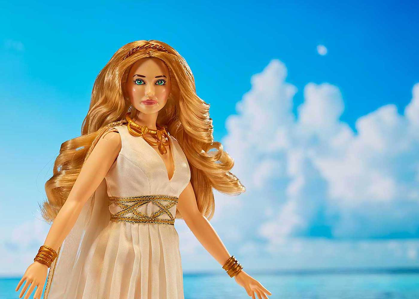 Venus doll against blue sky
